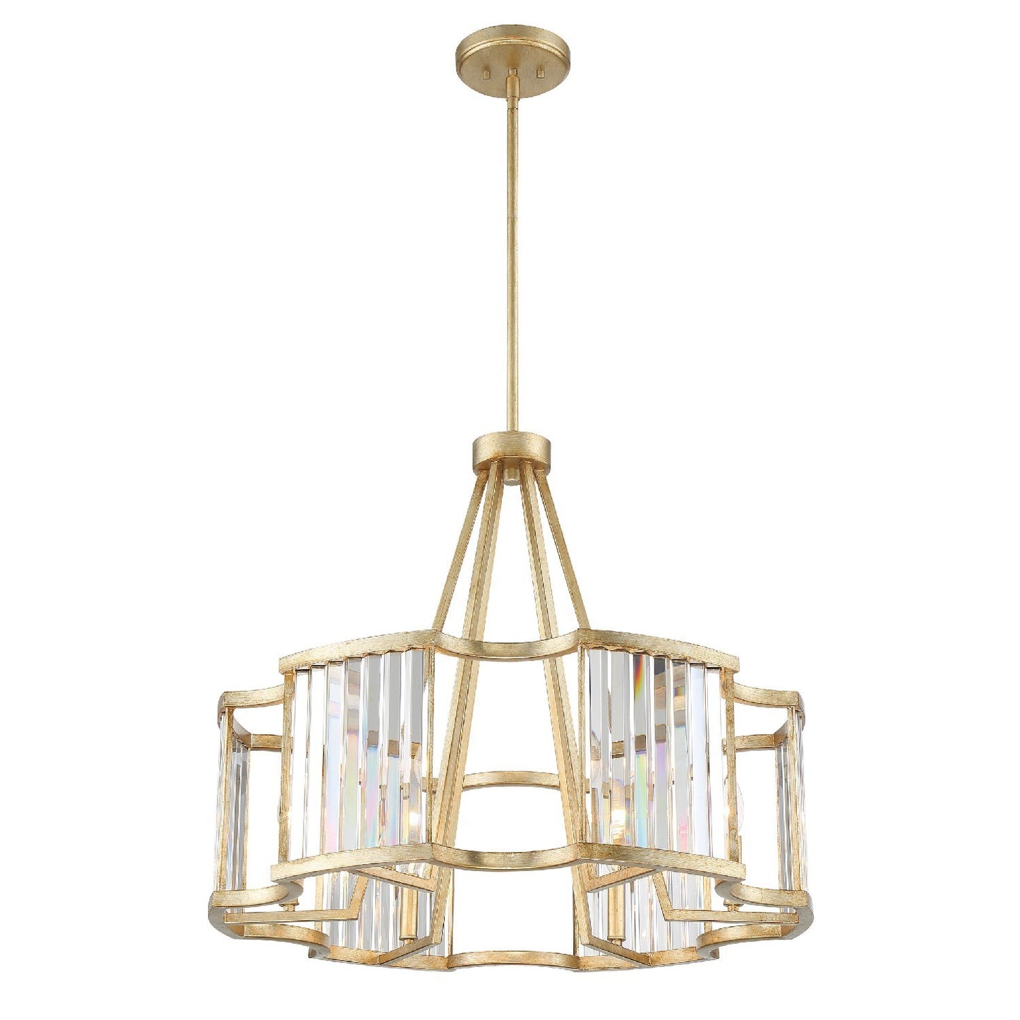 Crystorama DAR-1018-DT Darcy 8 Light Chandelier - Distressed Twilight
