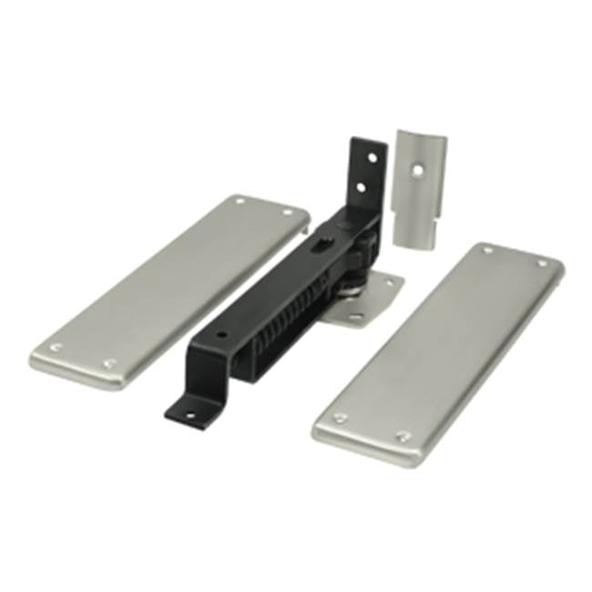 Deltana DASH95U Spring Hinge, Double Action With  Solid Brass Cover Plates