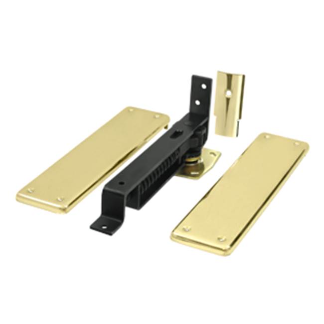 Deltana DASH95U Spring Hinge, Double Action With  Solid Brass Cover Plates