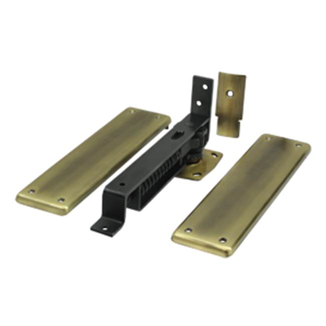 Deltana DASH95U Spring Hinge, Double Action With  Solid Brass Cover Plates