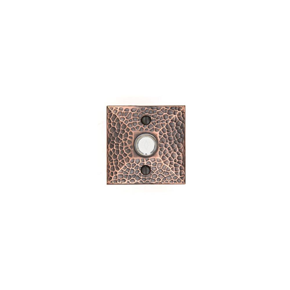 Emtek 2452 Brass Door Bell , Hamm. Ros