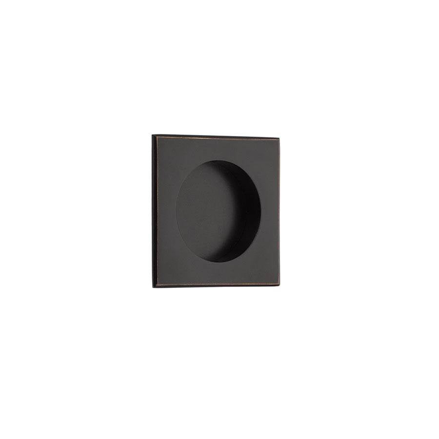 Emtek 2213 Square Flush Pull with Round Bore