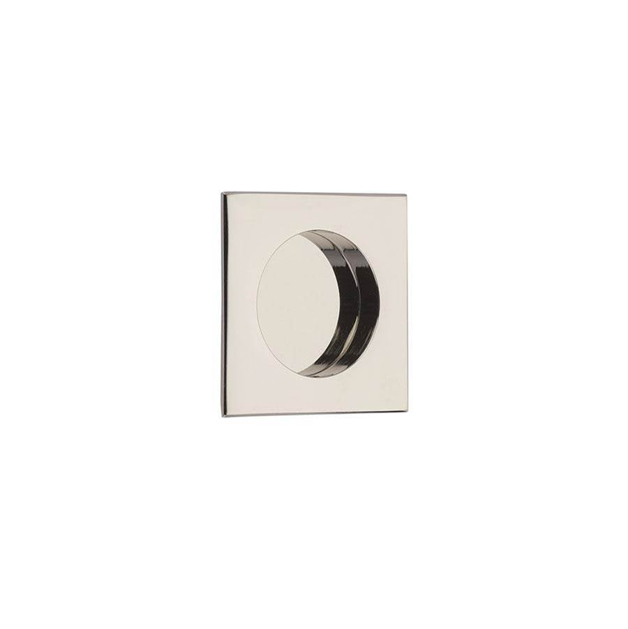 Emtek 2213 Square Flush Pull with Round Bore