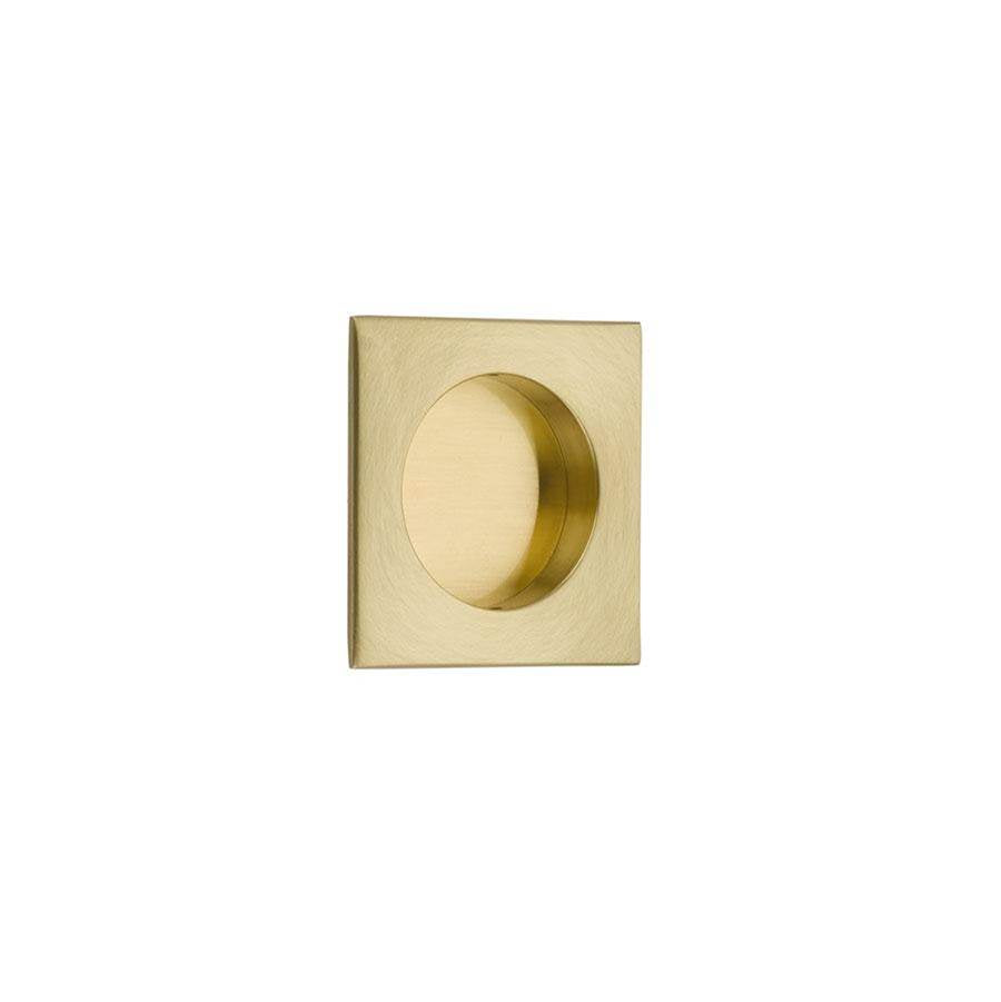 Emtek 2213 Square Flush Pull with Round Bore