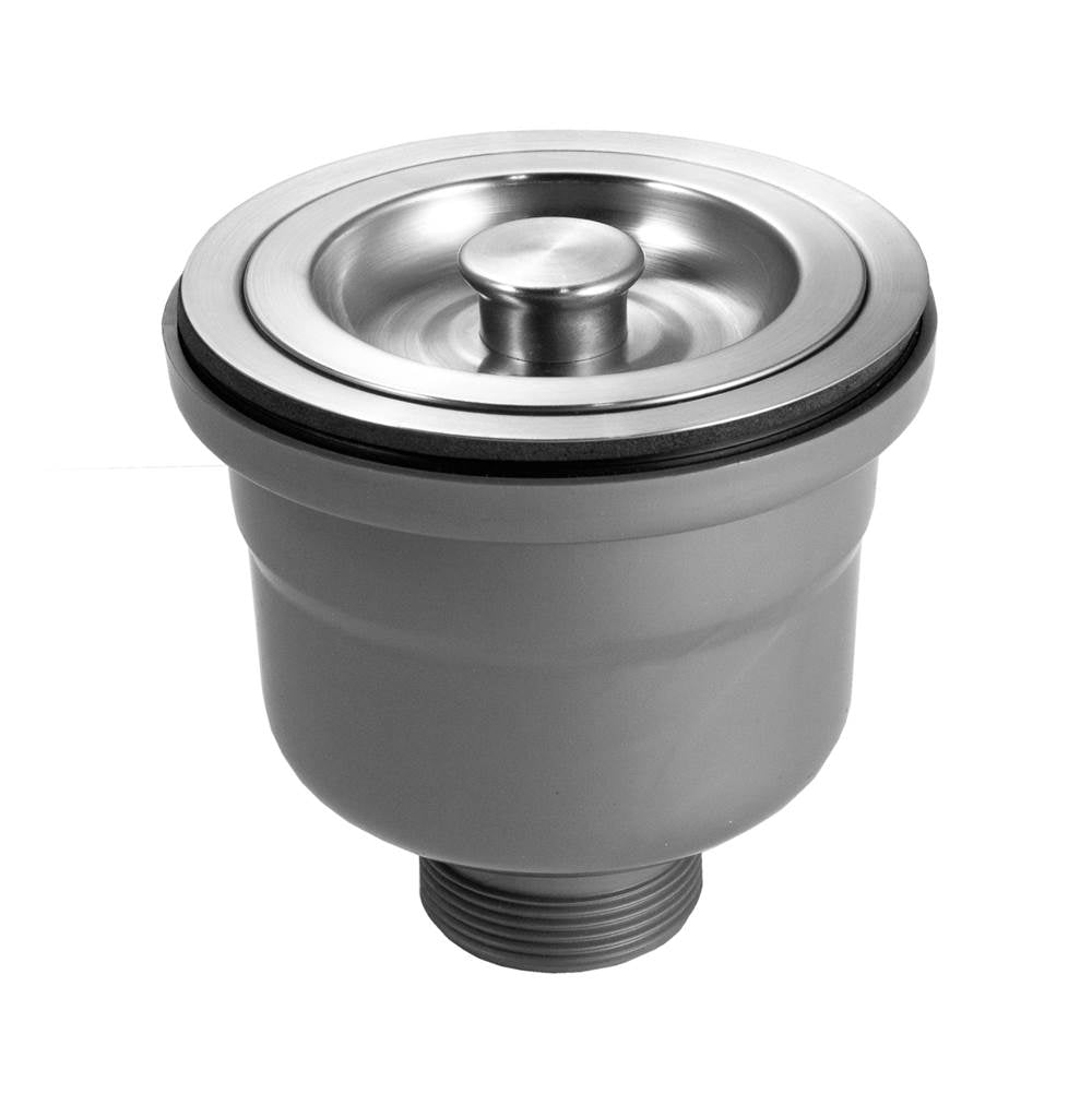 Hamat DBAS-2004-SS 3 1/2 Deep Cup Basket Strainer - Stainless Steel