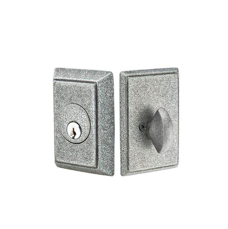 Emtek 8463 Deadbolt , Single , Stl No.3Rose - Parent