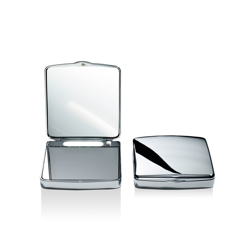 Decor Walther 0118400 DW TS 1 LED pocket Cosmetic mirror illuminated, Chrome - 7x Magnification
