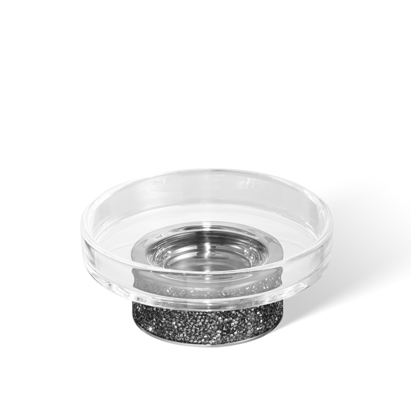 Decor Walther 09340 DW ROCKS STS Soap dish with soap dish made of KRISTALL - clear