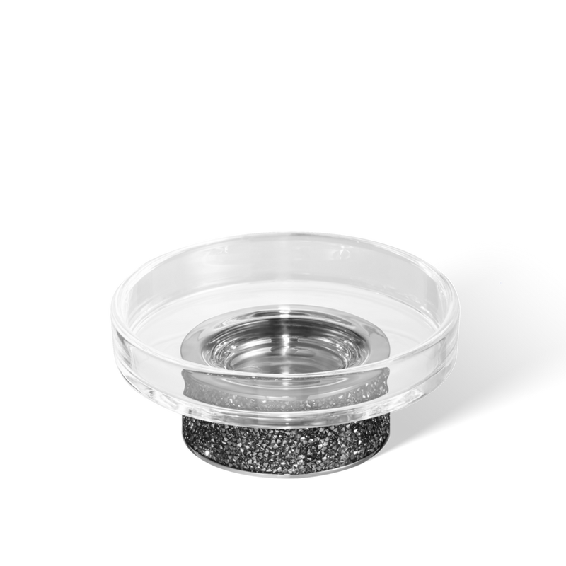 Decor Walther 09340 DW ROCKS STS Soap dish with soap dish made of KRISTALL - clear