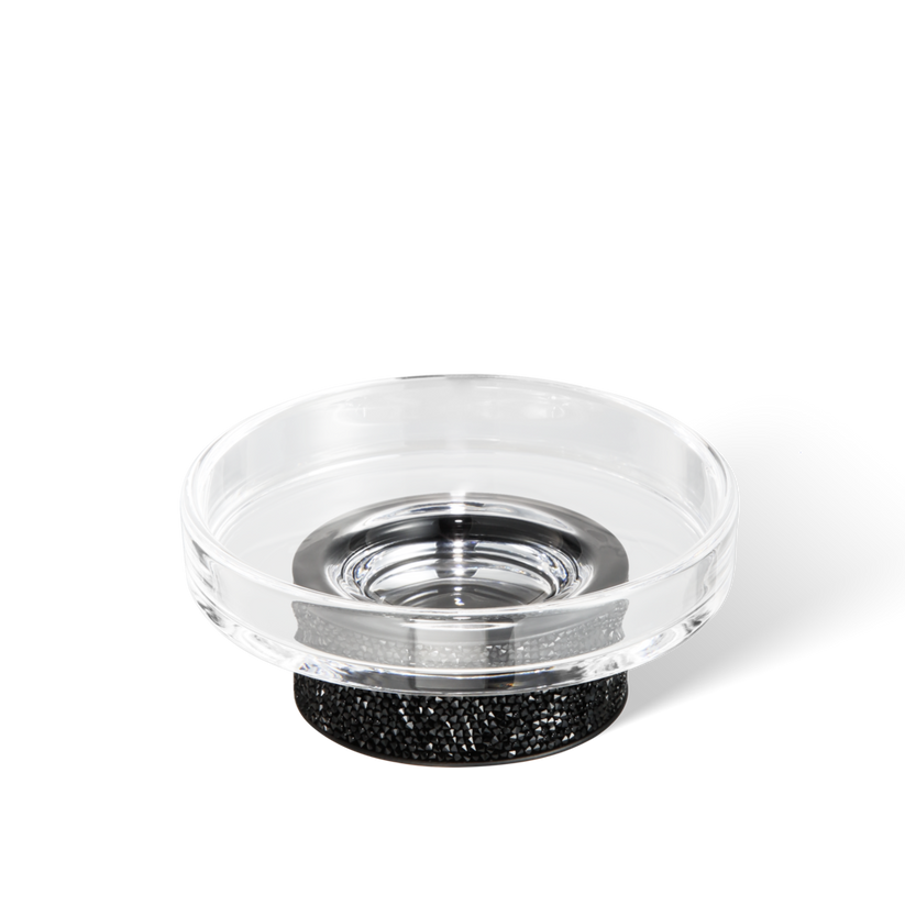 Decor Walther 09340 DW ROCKS STS Soap dish with soap dish made of KRISTALL - clear
