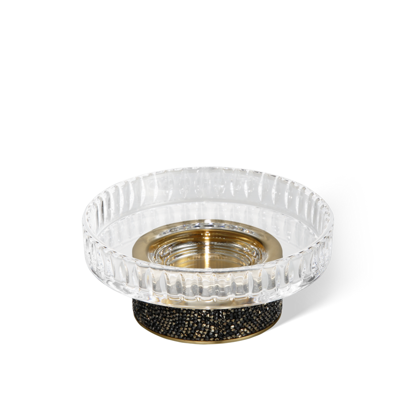 Decor Walther 09343 DW ROCKS STS Soap dish with soap dish made of KRISTALL - edged