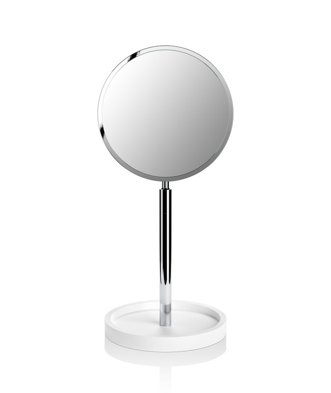 Decor Walther 09724 DW STONE KSA Cosmetic mirror with shelf , 1-/4-x Magnification