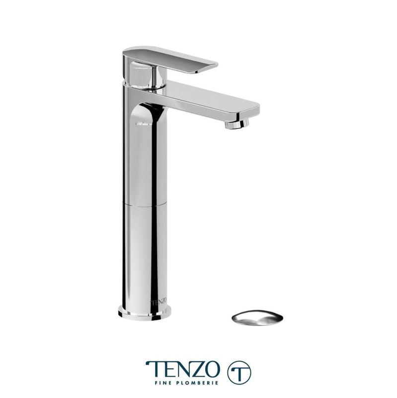 Tenzo DE12H-P Delano Single Hole Tall Lavatory Faucet With Drain