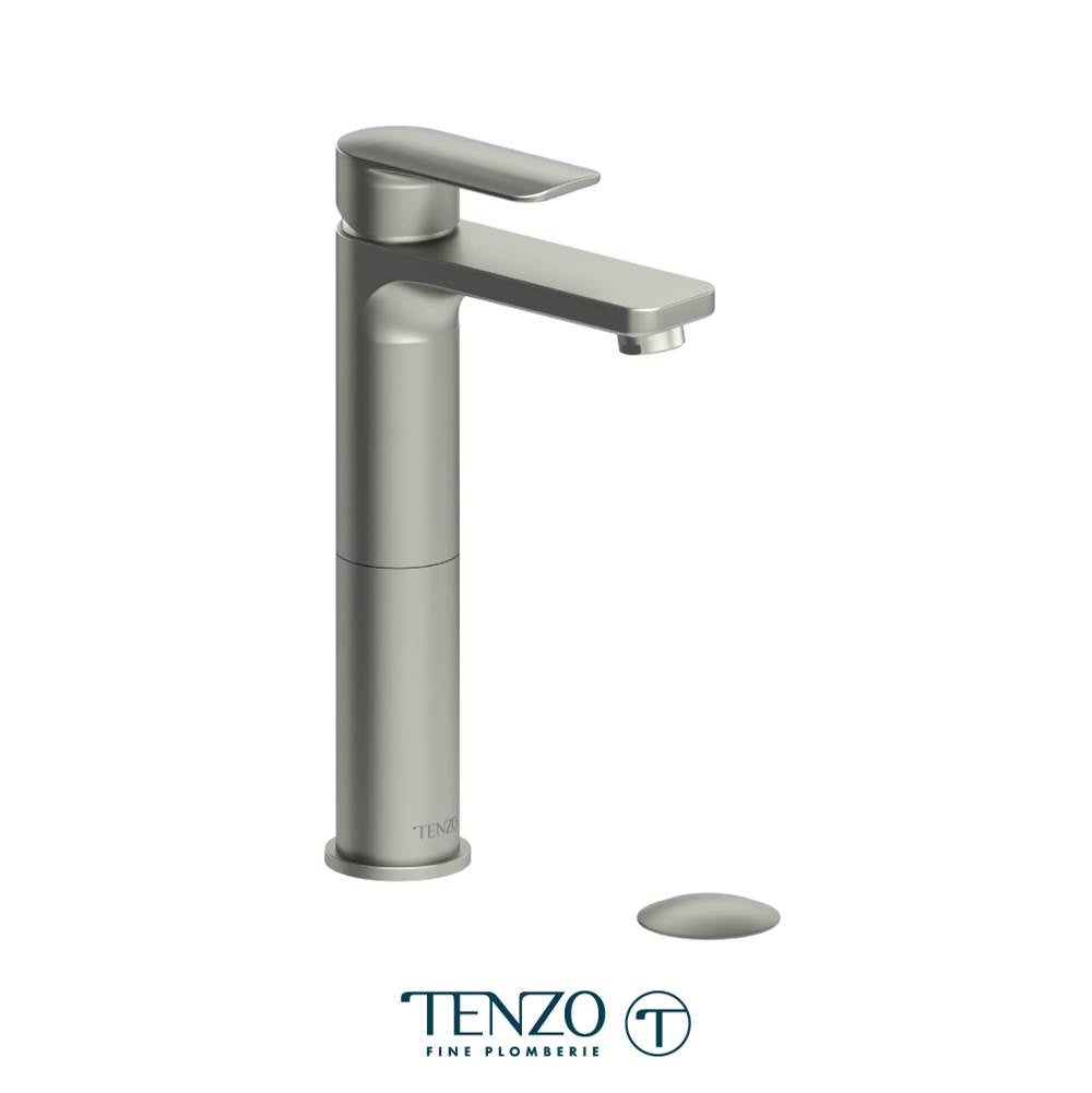 Tenzo DE12H-W Delano Single Hole Tall Lavatory Faucet With Drain