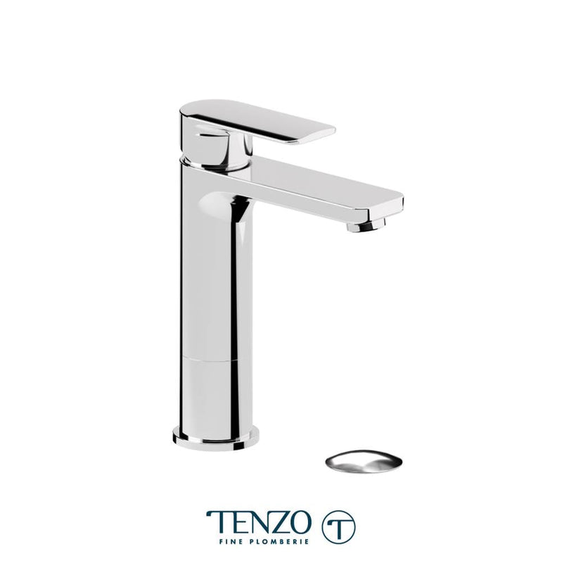 Tenzo DE12M-P Delano Single Hole Tall Lavatory Faucet With Drain