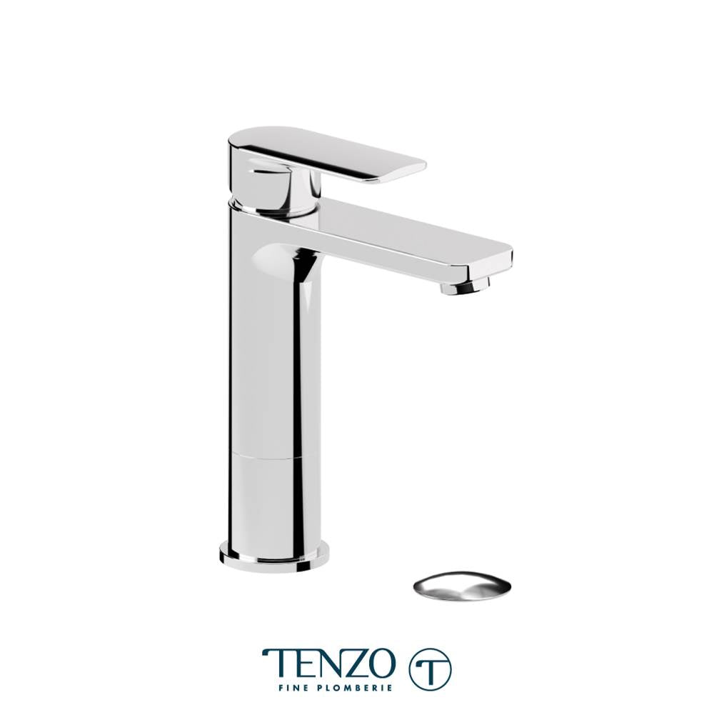 Tenzo DE12M-W Delano Single Hole Tall Lavatory Faucet With Drain