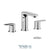 Tenzo DE13-W Delano 8" Lavatory Faucet With Drain