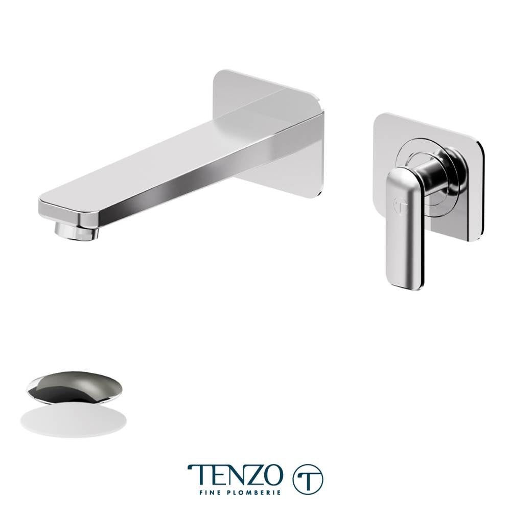 Tenzo DE15-P Wall Mount Lavatory Faucet Delano With Drain
