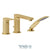 Tenzo DE35 Deck Mount 3 Pcs Tub Filler