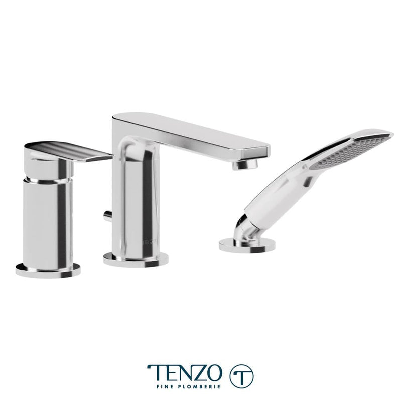 Tenzo DE35 Deck Mount 3 Pcs Tub Filler