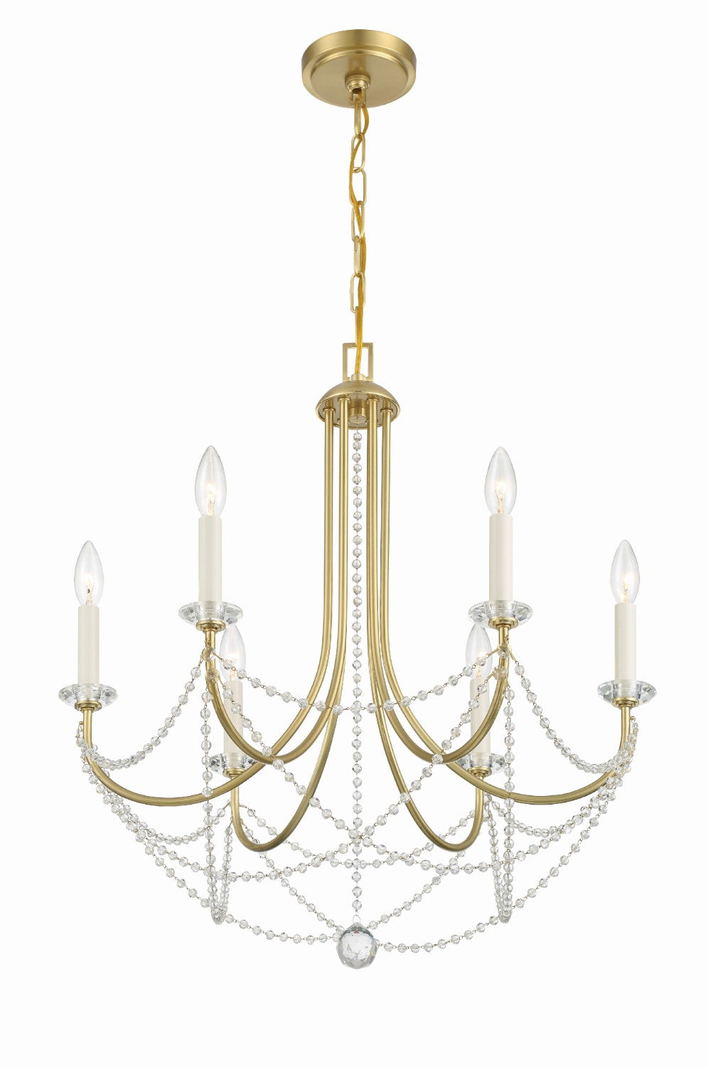 Crystorama DEL-90806 Delilah 6 Light Chandelier - Parent