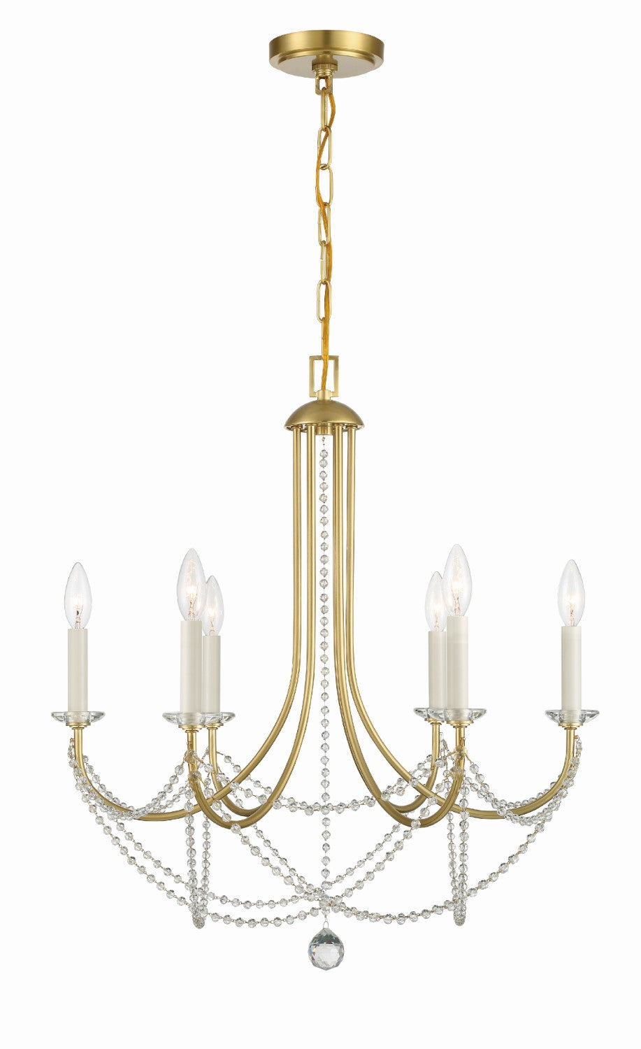 Crystorama DEL-90806 Delilah 6 Light Chandelier - Parent