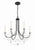 Crystorama DEL-90806 Delilah 6 Light Chandelier