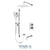 Tenzo DEPB33-501115 Delano T-Box Kit 3 Functions Pressure Balance