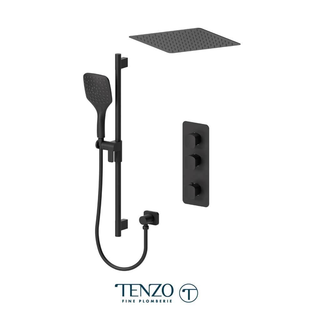 Tenzo DET42-23166-MB Delano Extenza Kit 2 Functions Thermo Matte Black Finish