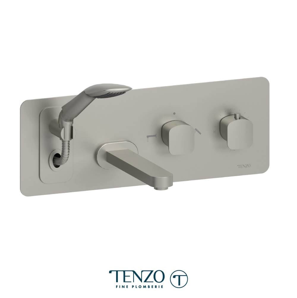 Tenzo DET73 Wall Mount Tub Faucet With Retractable Hose