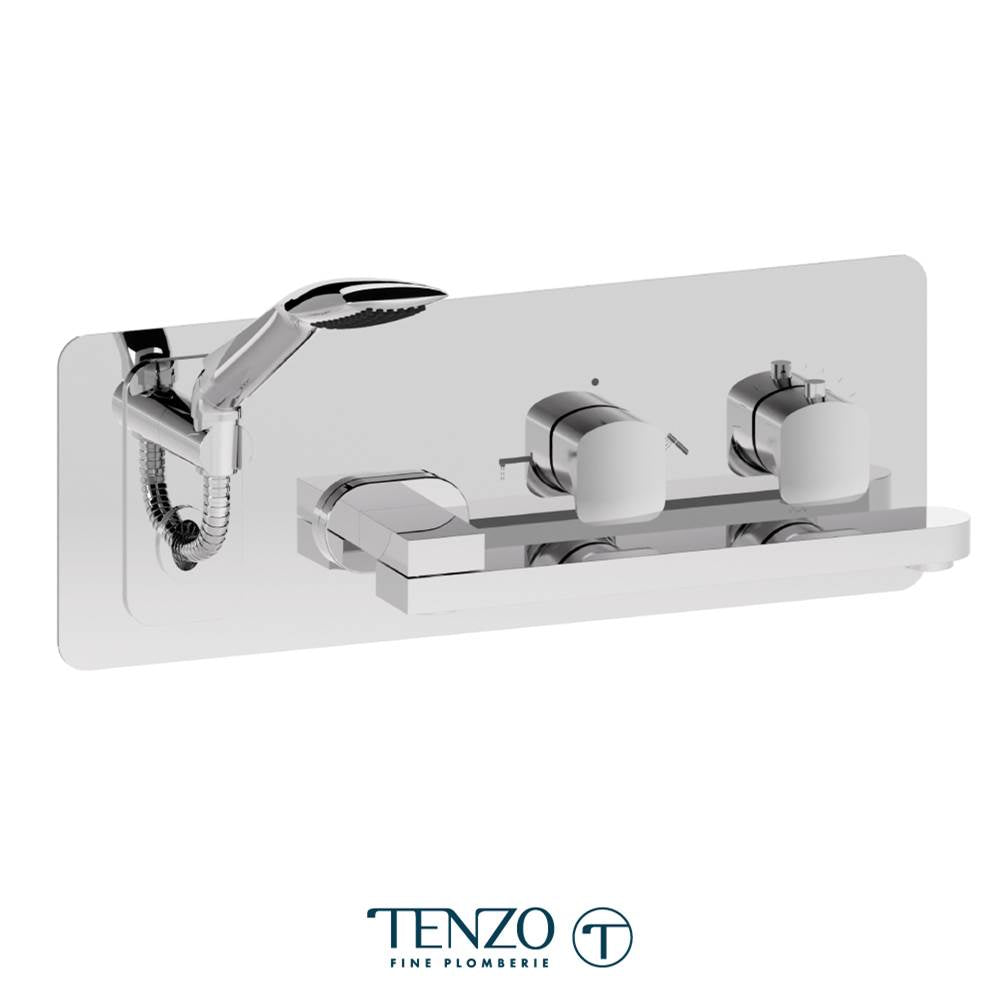 Tenzo DET74 Wall Mount Tub Faucet With Swivel Spout
