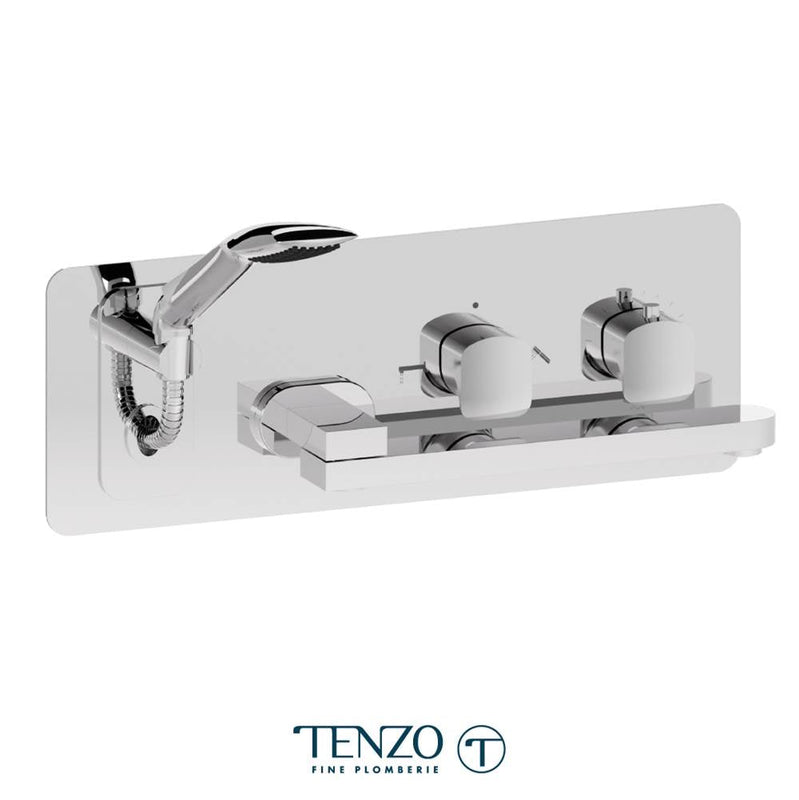 Tenzo DET74 Wall Mount Tub Faucet With Swivel Spout