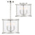 Crystorama DEV-B8003-PN Libby Langdon for Crystorama Devon 3 Light Lantern - Polished Nickel