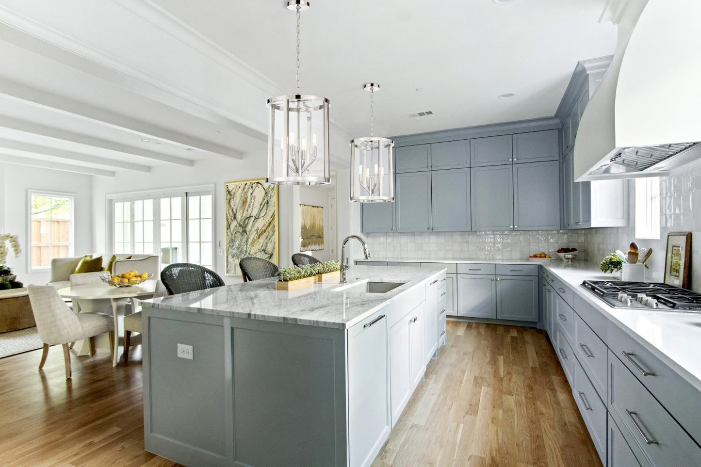 Crystorama DEV-B8004-PN Libby Langdon for Crystorama Devon 4 Light Lantern - Polished Nickel