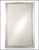 GlassCrafters 19.125W x 30.125H Trinity Decorative Framed Mirror, Beveled, Brushed Nickel