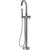 Westbrass DF02043 Single-Handle Bath, Floor Mounted 39 in. Tall, Hi-Flow Faucet with Contemporary Hand Held Sprayer and Hose Free Standing Tub Filler, - Parent