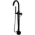 Westbrass DF02043 Single-Handle Bath, Floor Mounted 39 in. Tall, Hi-Flow Faucet with Contemporary Hand Held Sprayer and Hose Free Standing Tub Filler,