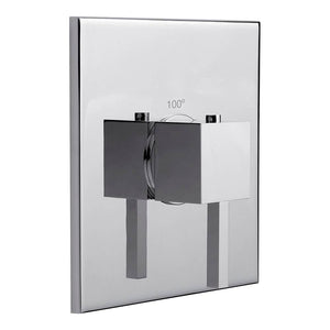 Franz Viegener FV217/85.0 Dominic Plus Square Thermostatic Wall Valve - Trim Only
