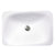 Nantucket Sinks DI-2114-R 21 Inch Rectangular Drop-In Ceramic Vanity Sink DI-2114-R