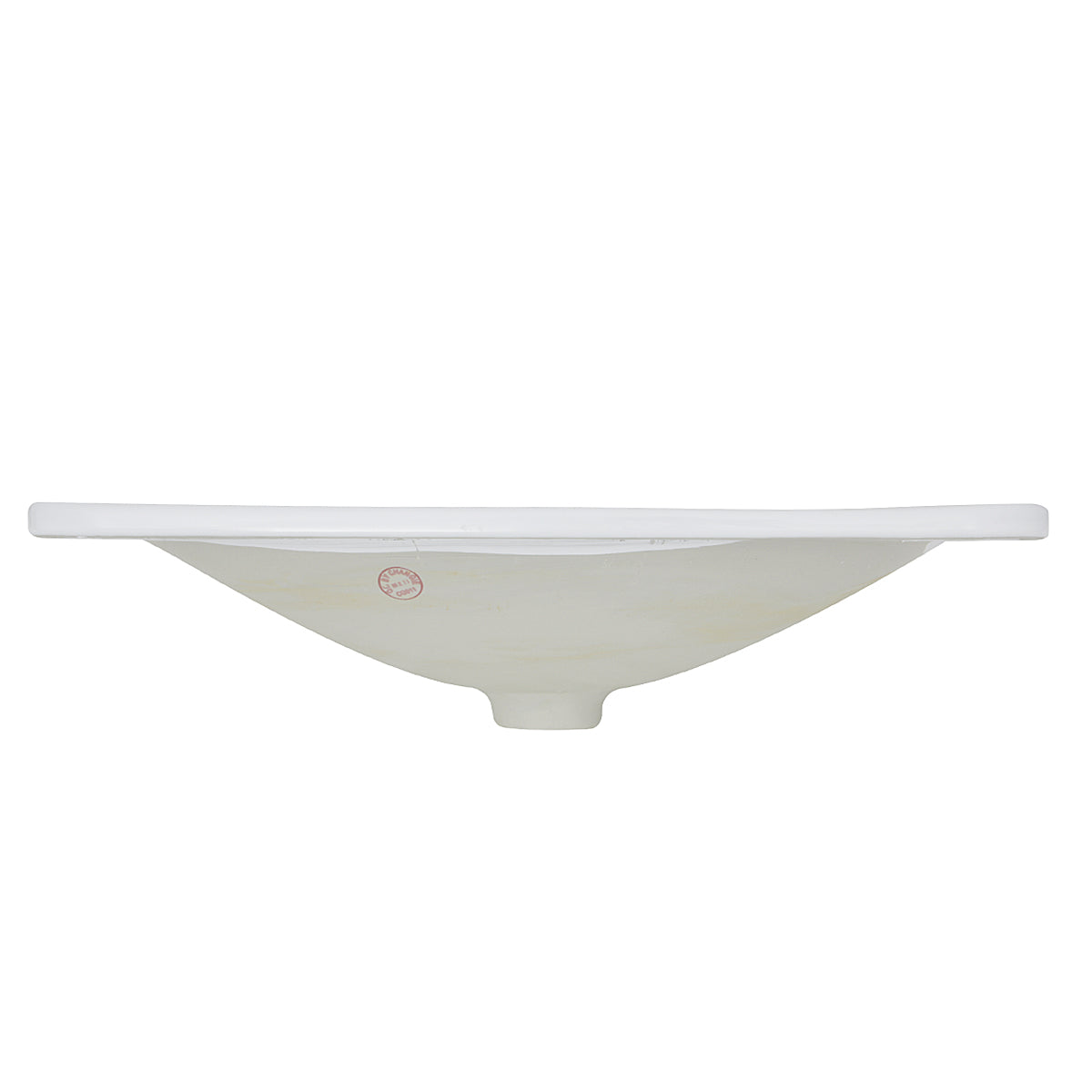 Nantucket Sinks DI-2114-R 21 Inch Rectangular Drop-In Ceramic Vanity Sink DI-2114-R
