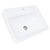 Nantucket Sinks DI-2317-R1 23 Inch 1-hole Rectangular Drop-In Ceramic Vanity Sink