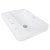 Nantucket Sinks DI-2317-R8 23 Inch 3-hole Rectangular Drop-In Ceramic Vanity Sink