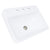 Nantucket Sinks DI-2317-R8 23 Inch 3-hole Rectangular Drop-In Ceramic Vanity Sink