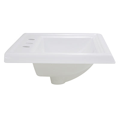 Nantucket Sinks DI-2418 23 Inch Rectangular Drop-In Ceramic Vanity Sink DI-2418-R8 - Parent