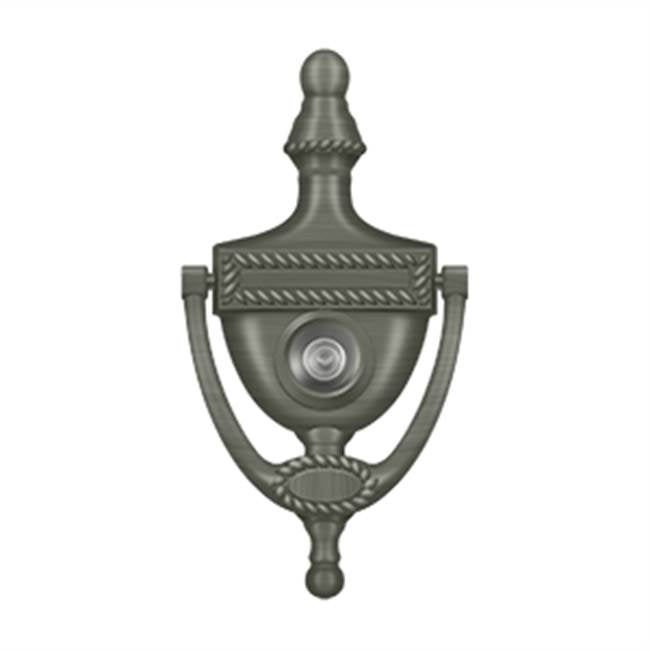 Deltana DKV6R Door Knocker-Viewer, Victorian Rope
