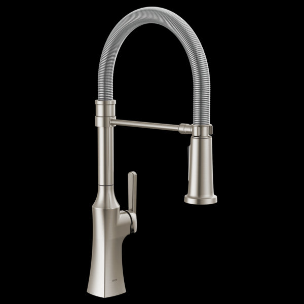Delta 18887-DST Single Handle Pull-Down Kitchen Faucet with Spring Spout