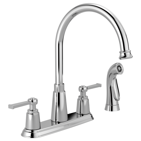 Delta 21742LF Two Handle Kitchen Faucet with Spray - Parent