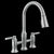 Delta 2384L-PR-DST Two Handle Pull-Down Bridge Kitchen Faucet - Parent