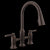 Delta 2384L-DST Two Handle Pull-Down Bridge Kitchen Faucet