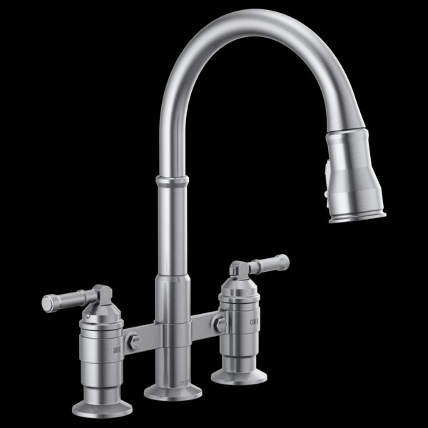 Delta 2390L-DST Two Handle Pull-Down Bridge Kitchen Faucet - Parent